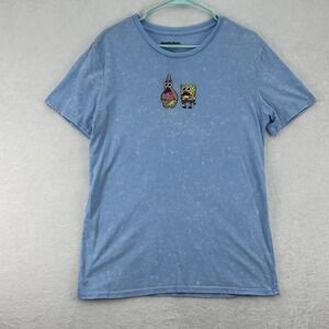 Nickelodeon SpongeBob Patrick Shirt‎ Mens Medium Embroidered Cartoon Graphic Tee